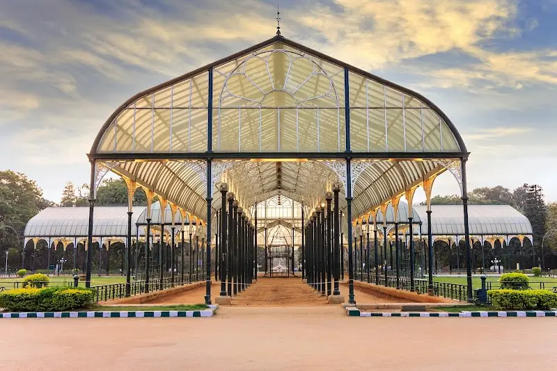 The iconic Glass House at Lalbagh Botanical Garden, a horticultural marvel in Bengaluru